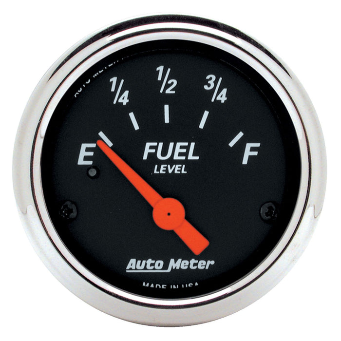 Designer Black Series Fuel Level Gauge Chrome Bezel AU1424