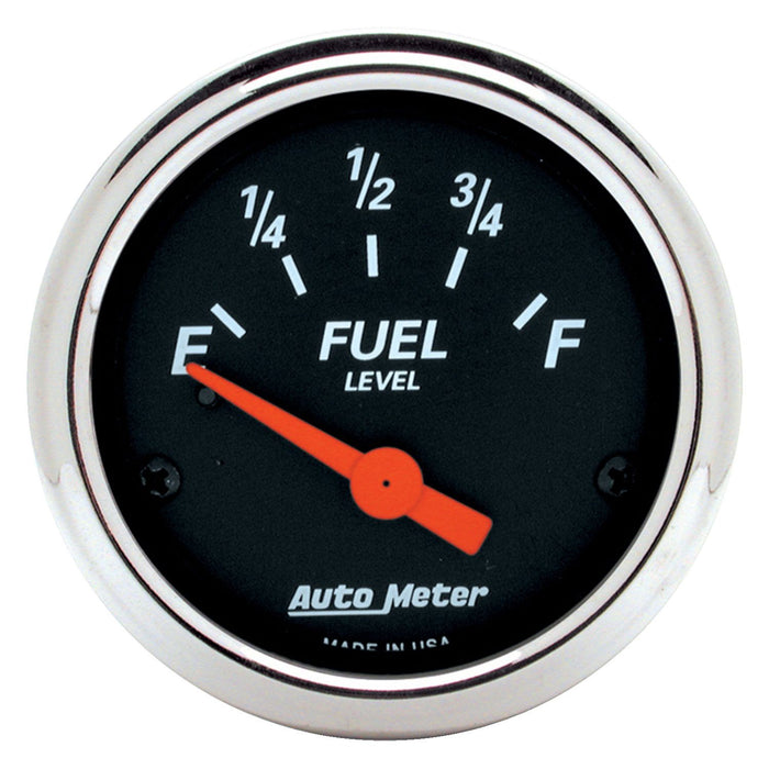 Designer Black Series Fuel Level Gauge Chrome Bezel AU1425