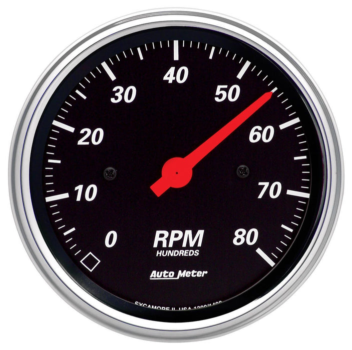 Designer Black Tachometer AU1490