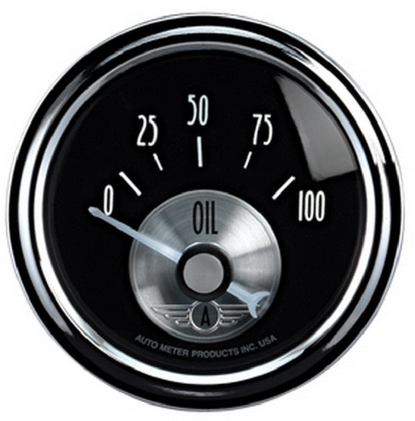 Prestige Series - Black Diamond Oil Pressure Gauge AU2028