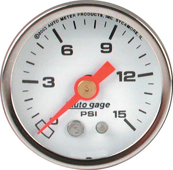 Auto gage Series Fuel Pressure Gauge AU2175