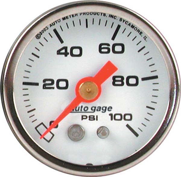 Auto gage Series Fuel Pressure Gauge AU2177