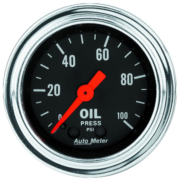 Traditional Chrome Series Oil Pressure Gauge AU2421