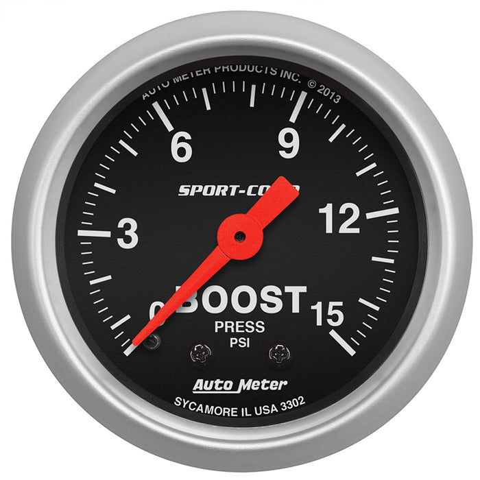 Sport Comp Series 2-1/16" Mechanical Boost Gauge AU3302