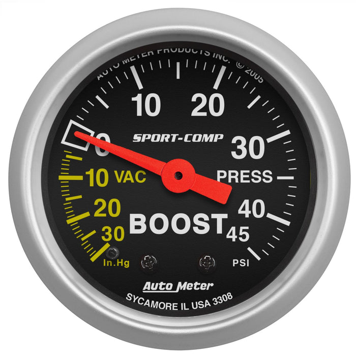 Sport-Comp Series Boost/Vacuum Gauge AU3308