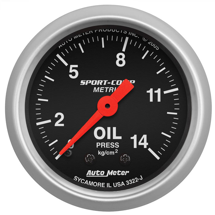 Sport-Comp Series Oil Pressure Gauge AU3322-J