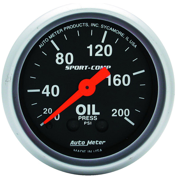 Sport-Comp Series Oil Pressure Gauge AU3322