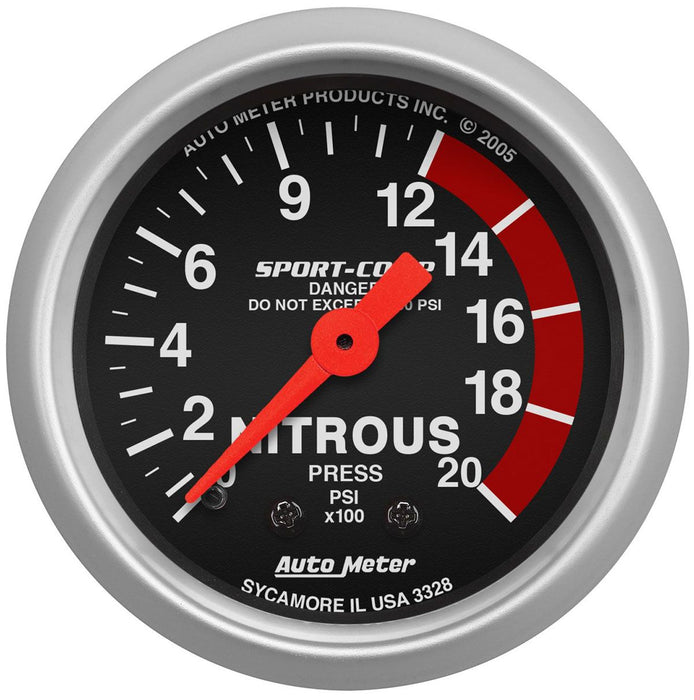 Sport-Comp Series Nitrous Pressure Gauge AU3328