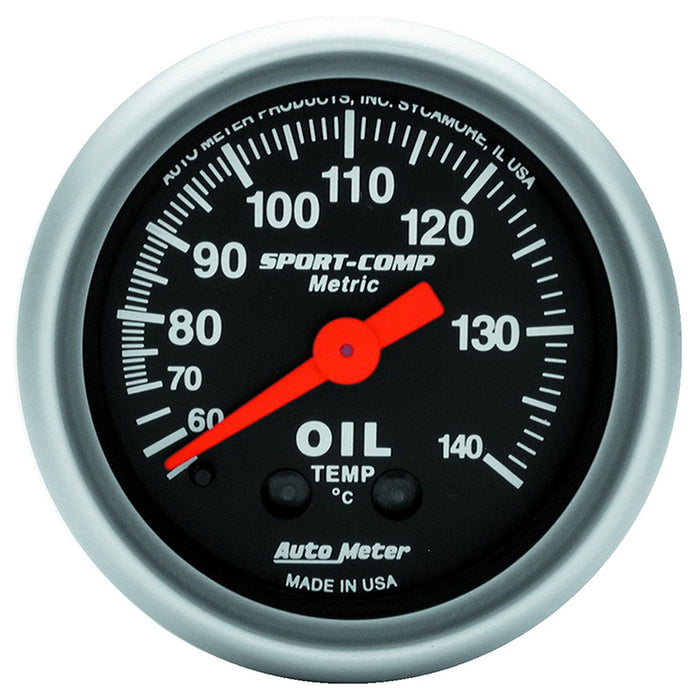 Sport-Comp Series Oil Temperature Gauge AU3341-M