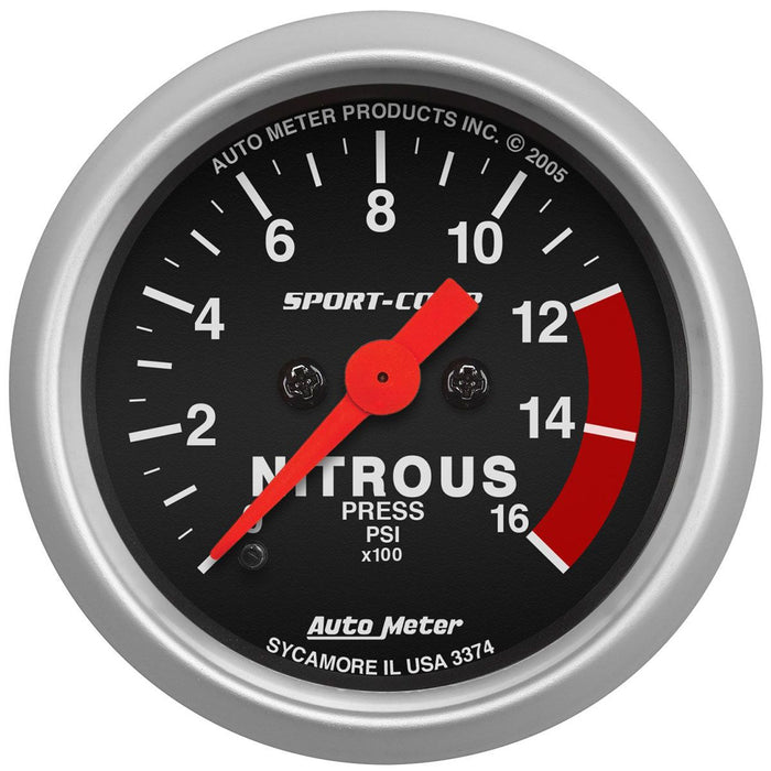 Sport-Comp Series Nitrous Pressure Gauge AU3374