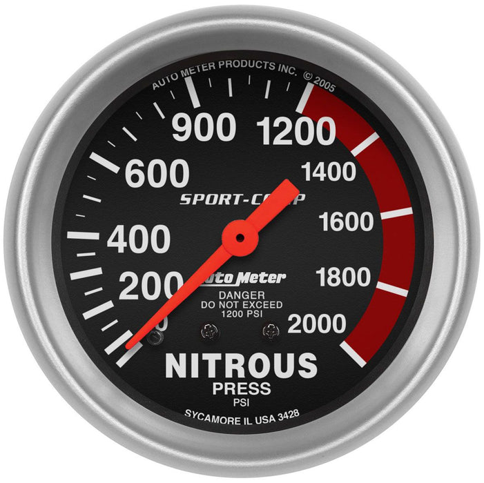 Sport-Comp Series Nitrous Pressure Gauge AU3428