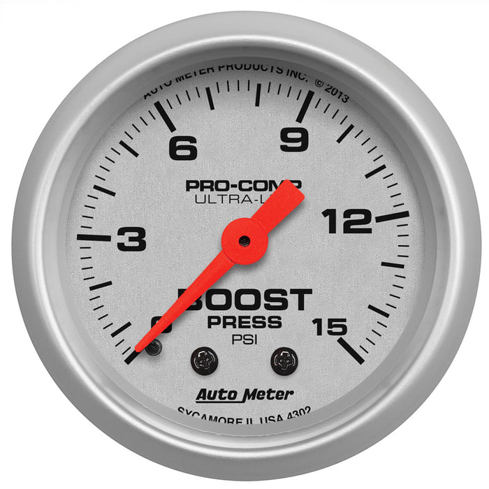 Ultra-Lite Series 2-1/16" Mechanical Boost Gauge AU4302