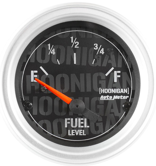 Hoonigan Series 2-1/16" Short Sweep Fuel Level Gauge AU4316-09000