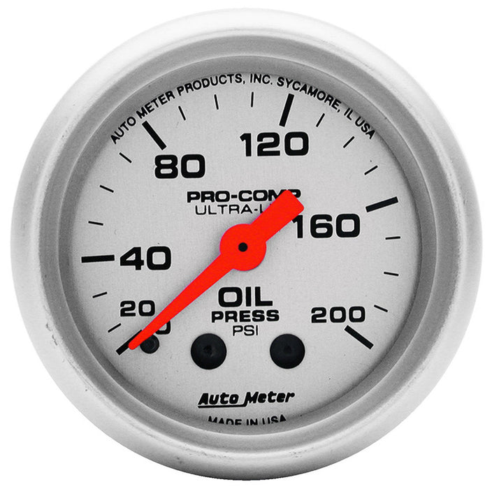 Ultra-Lite Series Oil Pressure Gauge AU4322