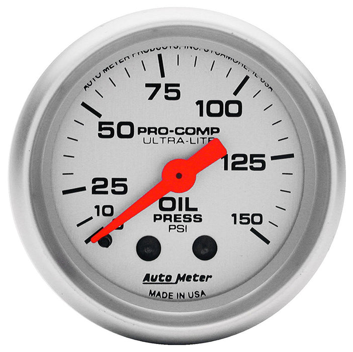 Ultra-Lite Series Oil Pressure Gauge AU4323