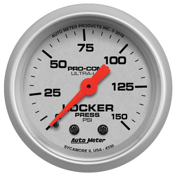 Ultra-Lite Series 2-1/16" Mechanical Air Locker Pressure Gauge AU4330