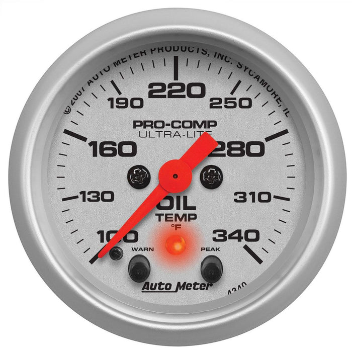 Ultra-Lite Series Oil Temperature Gauge AU4340