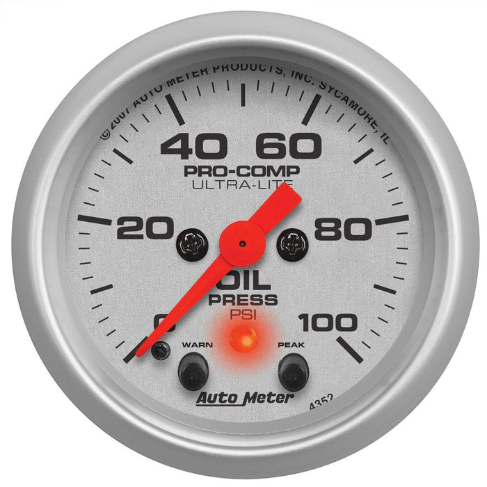 Ultra-Lite Series Oil Pressure Gauge AU4352