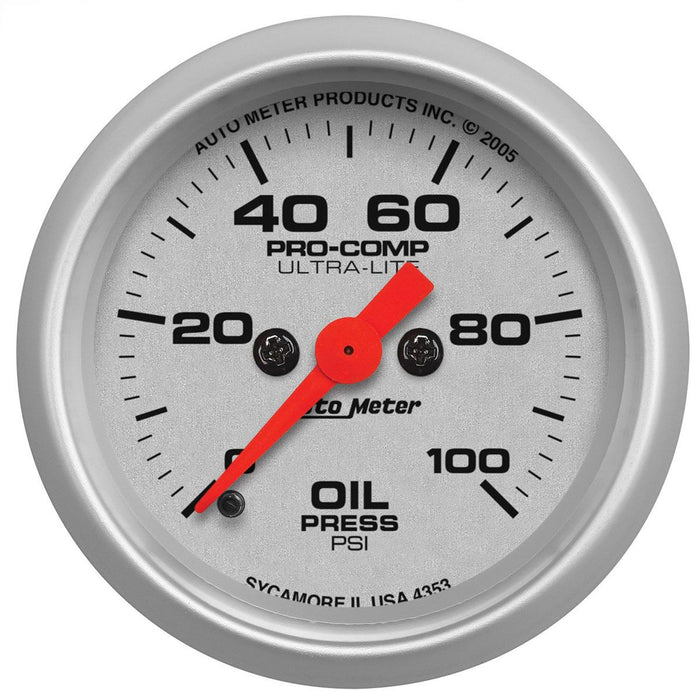 Ultra-Lite Series Oil Pressure Gauge AU4353