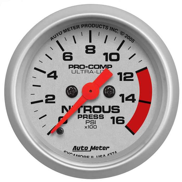 Ultra-Lite Series Nitrous Pressure Gauge AU4374