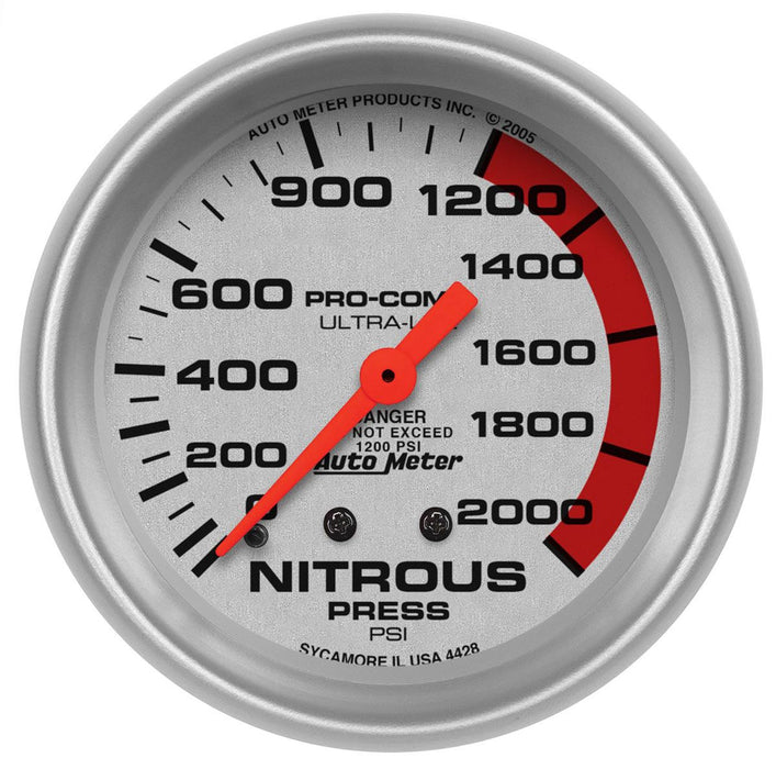 Ultra-Lite Series Nitrous Pressure Gauge AU4428