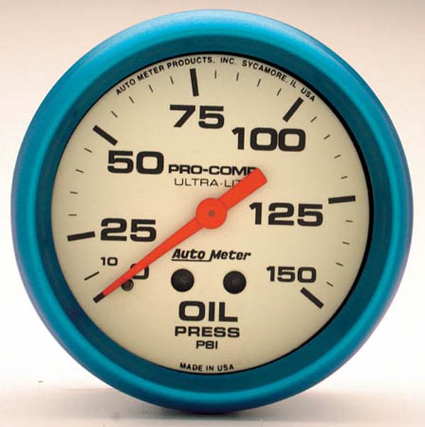 Ultra-Nite Series Oil Pressure Gauge AU4523