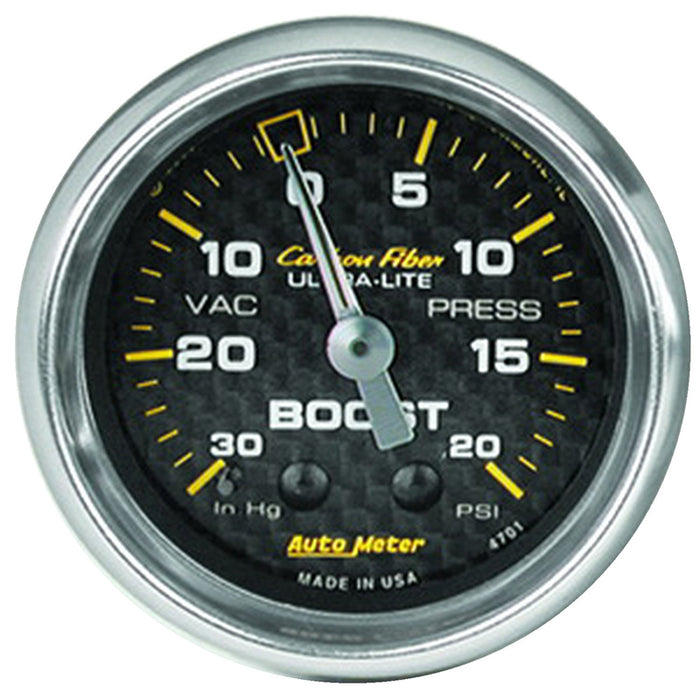 Carbon Fiber Series Boost/Vacuum Gauge AU4701