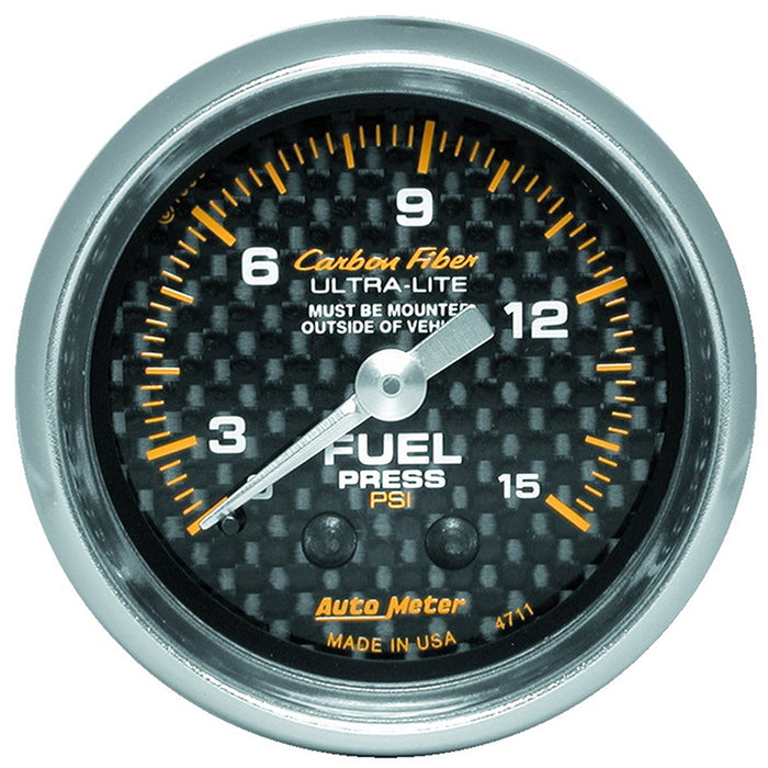 Carbon Fiber Series Fuel Pressure Gauge AU4711