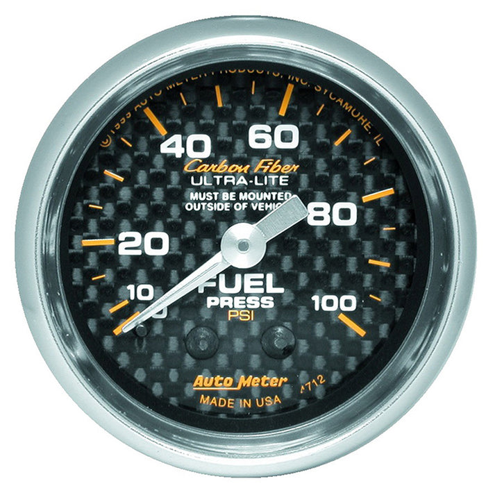 Carbon Fiber Series Fuel Pressure Gauge AU4712