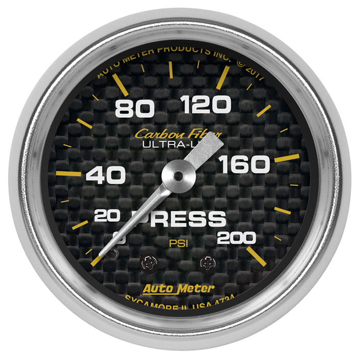 Carbon Fibre Series Pressure Gauge AU4734