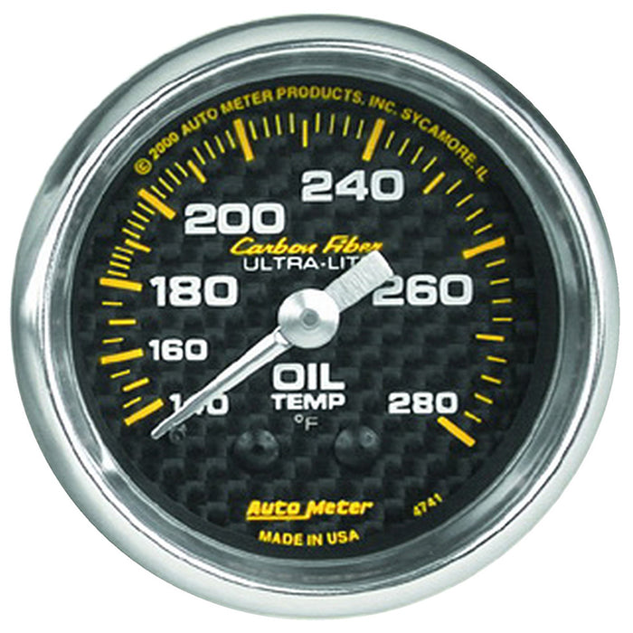 Carbon Fiber Series Oil Temperature Gauge AU4741