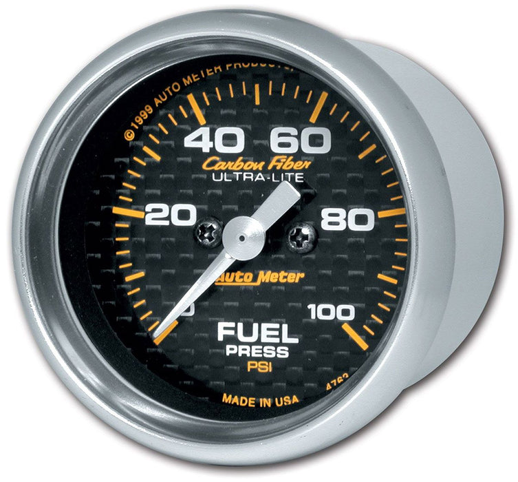 Carbon Fiber Series Fuel Pressure Gauge AU4763