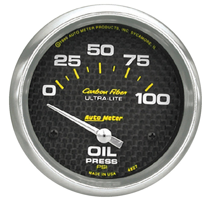 Carbon Fiber Series Oil Pressure Gauge AU4827