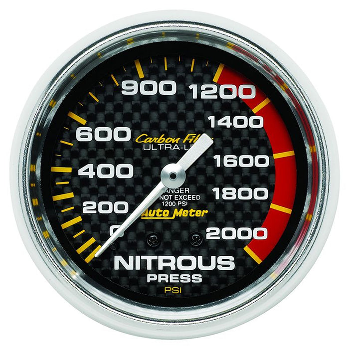 Carbon Fiber Series Nitrous Pressure Gauge AU4828