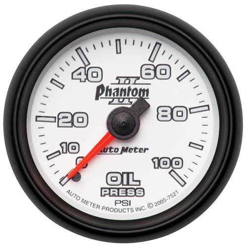 Phantom II Series Oil Pressure Gauge AU7521