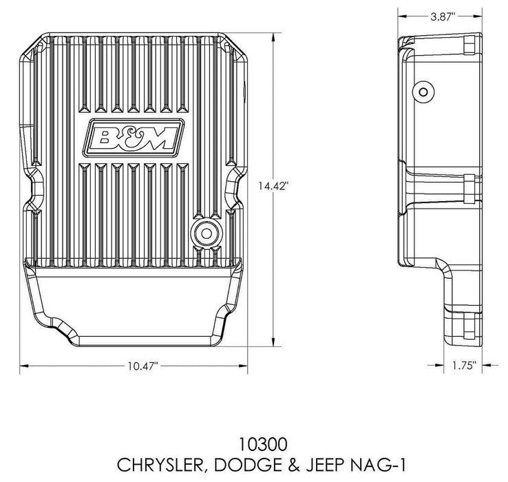 Cast Aluminium Transmission Pan BM10300