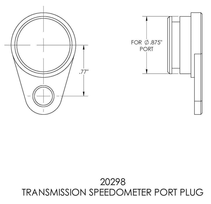 Transmission Speedometer Port Plug BM20298