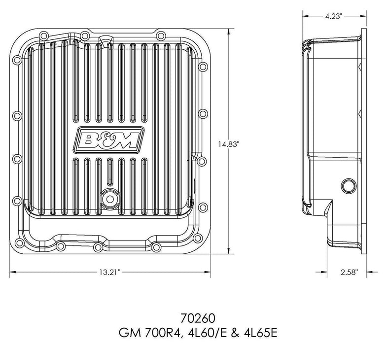 Cast Aluminium Deep Transmission Oil Pan BM70260