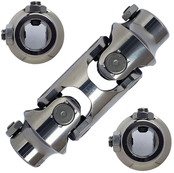 Borgeson Polished Stainless Steel Double Needle Bearing Universal Joint BOR14494