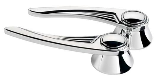 Ball Milled Interior Door Opening Handles - Polished BS45325