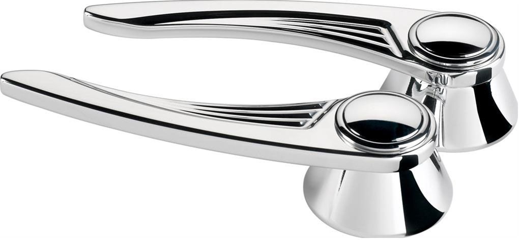 Ball Milled Interior Door Opening Handles - Polished BS45425