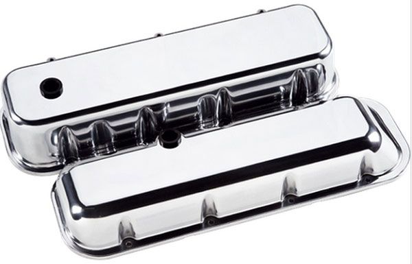 Aluminium Valve Covers Plain - Polished BS96129