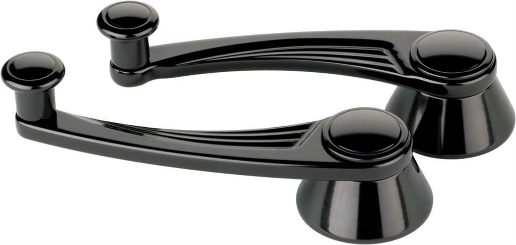 Ball Milled Interior Window Crank Handles - Black BSBLK46525