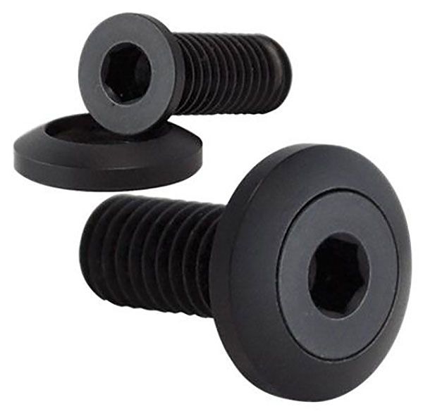 Stainless Pro Bolts 10-24 x 1" 9/16" O.D Washer, Black BSBLK66140