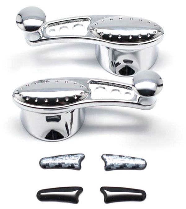 Chrome Billet 1/4 Vent Window Crank Handles CLA-PT104