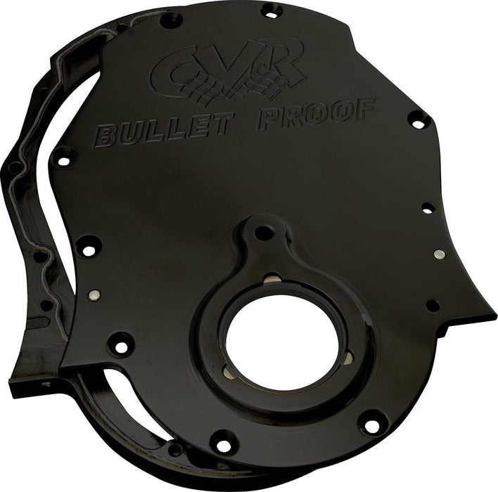 2 Piece Billet Timing Cover - Black CVRTC2454BK