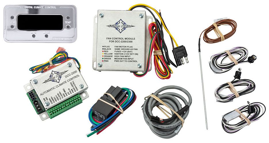 Dakota Digital Rectangular Digital Climate Control for Vintage Air Gen II DAKDCC