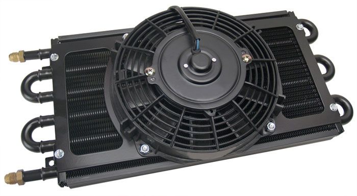 Derale Dyno-Cool 6 Pass Remote Mount Cooler with Fan DP12731