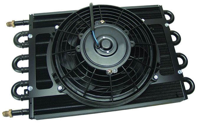 Derale Dyno-Cool 8 Pass Remote Mount Cooler with Fan DP12733