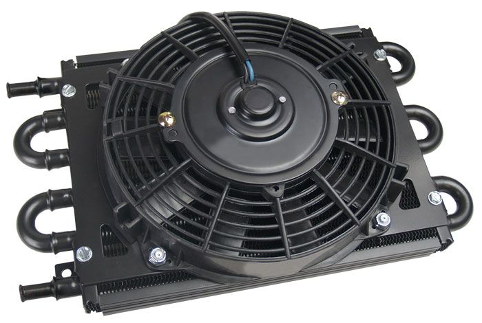 Derale Dyno-Cool 6 Pass Remote Mount Cooler with Fan DP12740